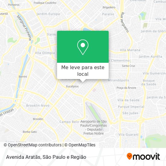 Avenida Aratãs mapa