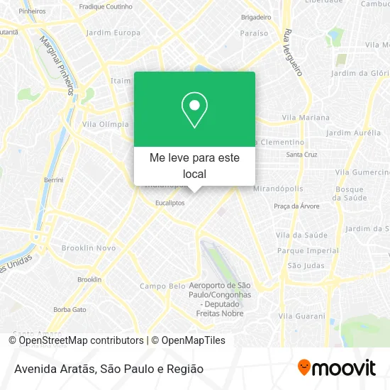 Avenida Aratãs mapa