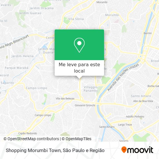 Shopping Morumbi Town mapa