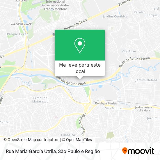 Rua Maria García Utrila mapa