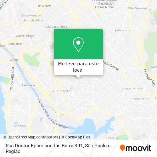 Rua Doutor Epaminondas Barra 301 mapa