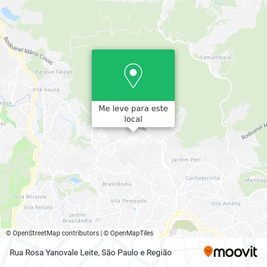 Rua Rosa Yanovale Leite mapa
