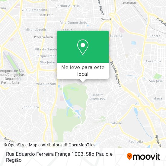 Rua Eduardo Ferreira França 1003 mapa