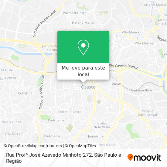Rua Profᵃ José Azevedo Minhoto 272 mapa
