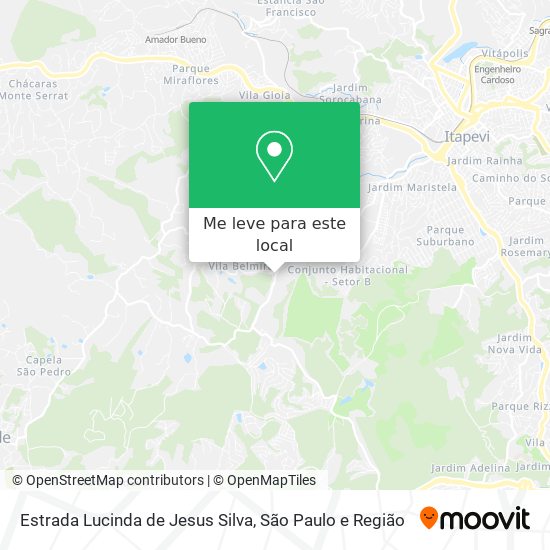 Estrada Lucinda de Jesus Silva mapa