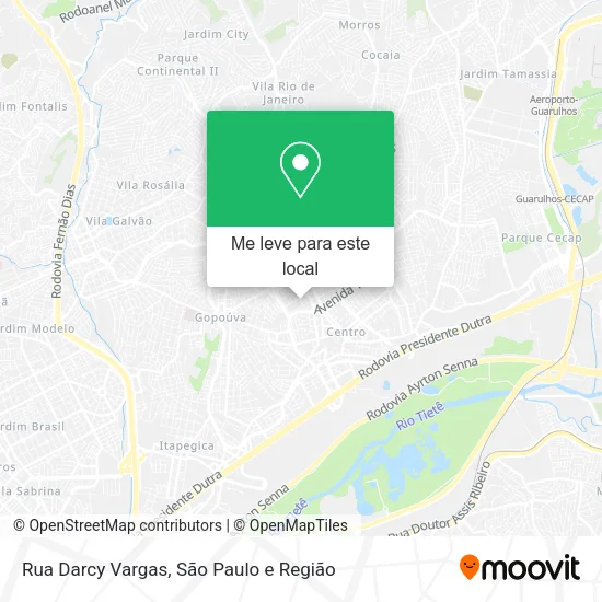 Rua Darcy Vargas mapa