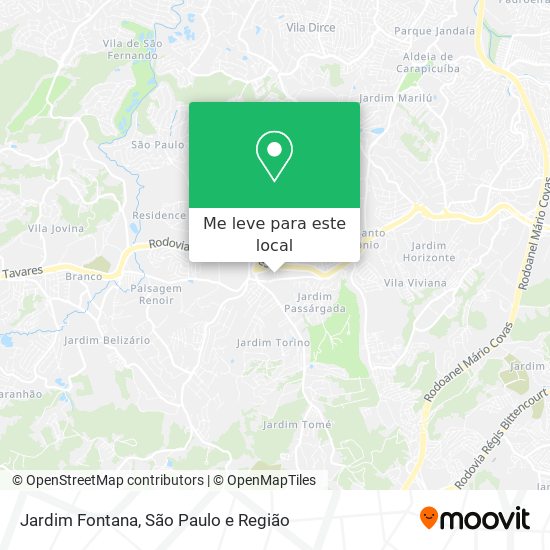 Jardim Fontana mapa