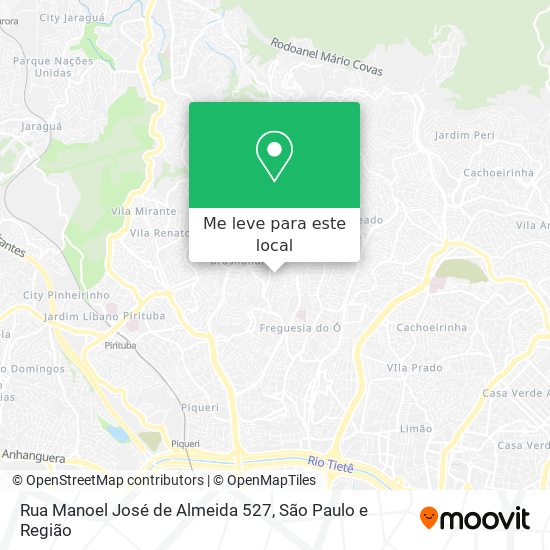 Rua Manoel José de Almeida 527 mapa