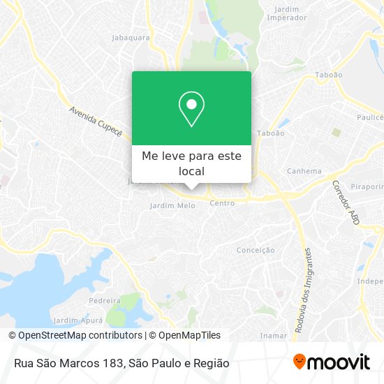 Rua São Marcos 183 mapa
