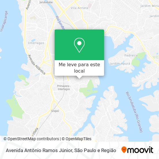Avenida Antônio Ramos Júnior mapa