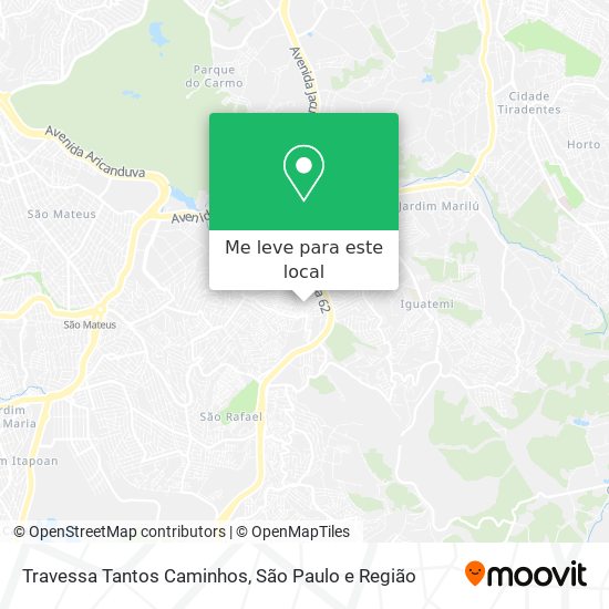 Travessa Tantos Caminhos mapa