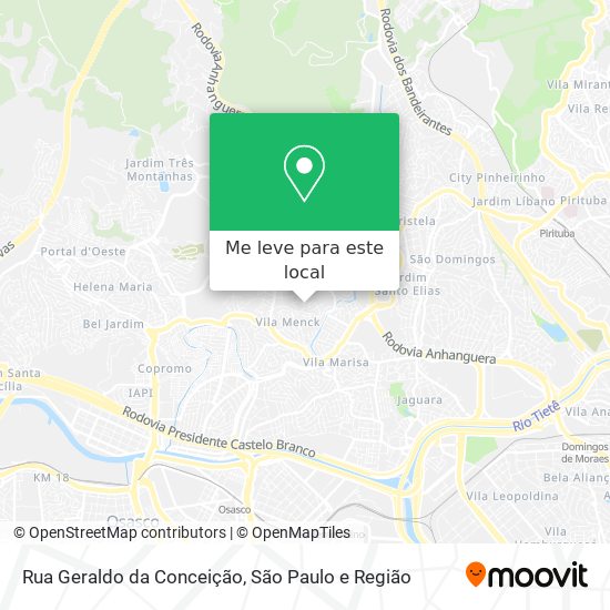 Rua Geraldo da Conceição mapa