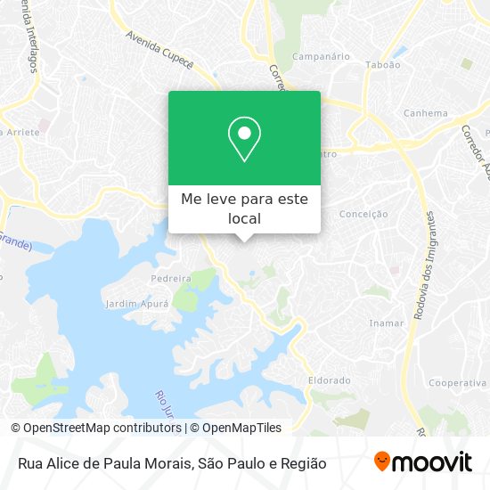 Rua Alice de Paula Morais mapa