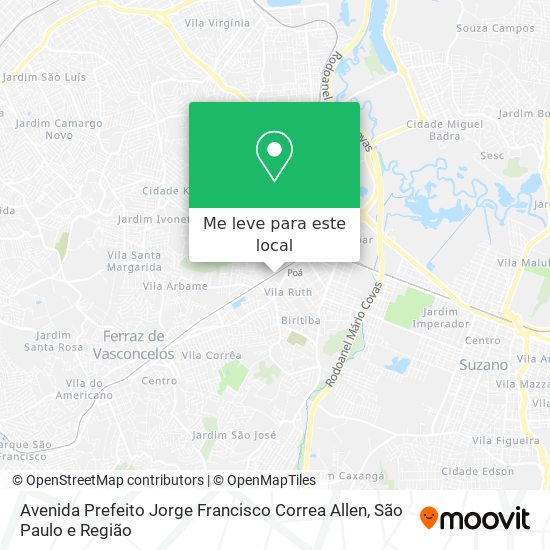 Avenida Prefeito Jorge Francisco Correa Allen mapa