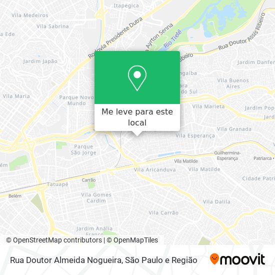 Rua Doutor Almeida Nogueira mapa