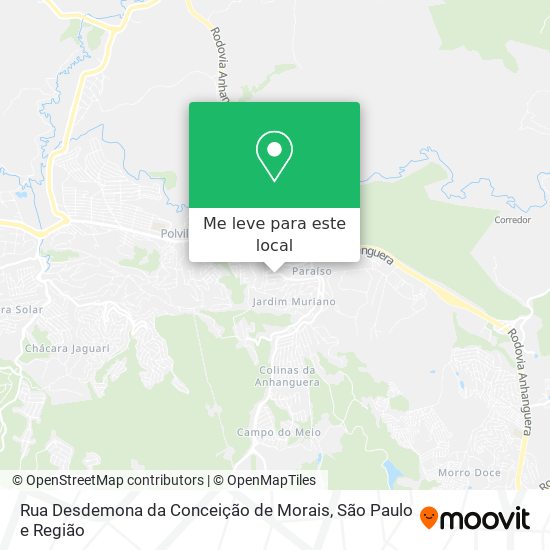 Rua Desdemona da Conceição de Morais mapa