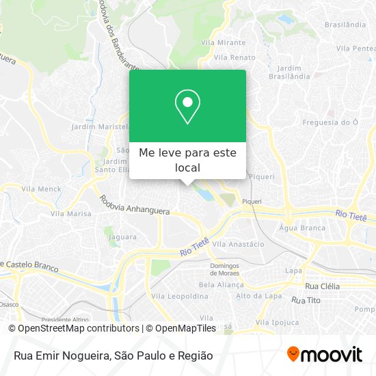 Rua Emir Nogueira mapa