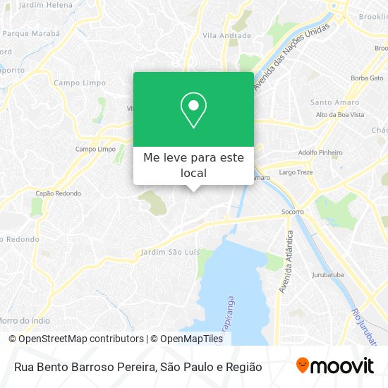 Rua Bento Barroso Pereira mapa