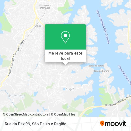 Rua da Paz 99 mapa