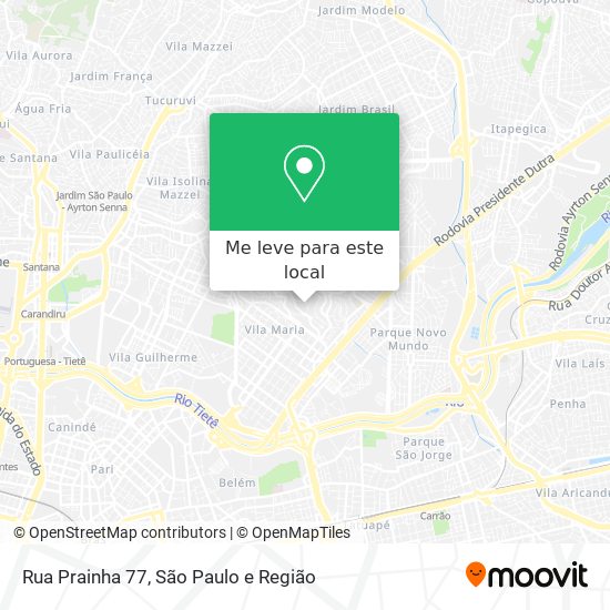 Rua Prainha 77 mapa