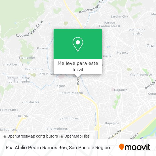 Rua Abílio Pedro Ramos 966 mapa