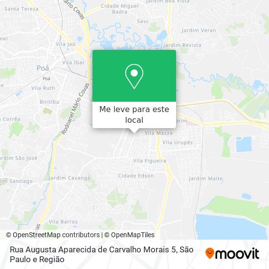 Rua Augusta Aparecida de Carvalho Morais 5 mapa