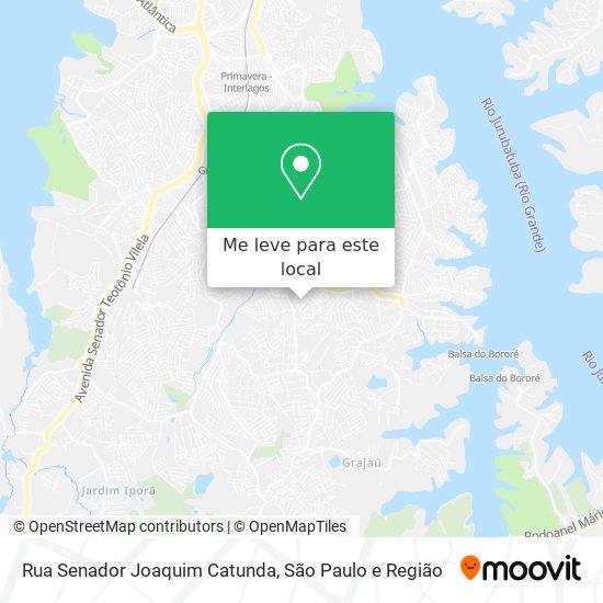 Rua Senador Joaquim Catunda mapa