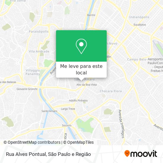 Rua Alves Pontual mapa