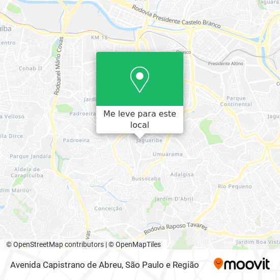 Avenida Capistrano de Abreu mapa