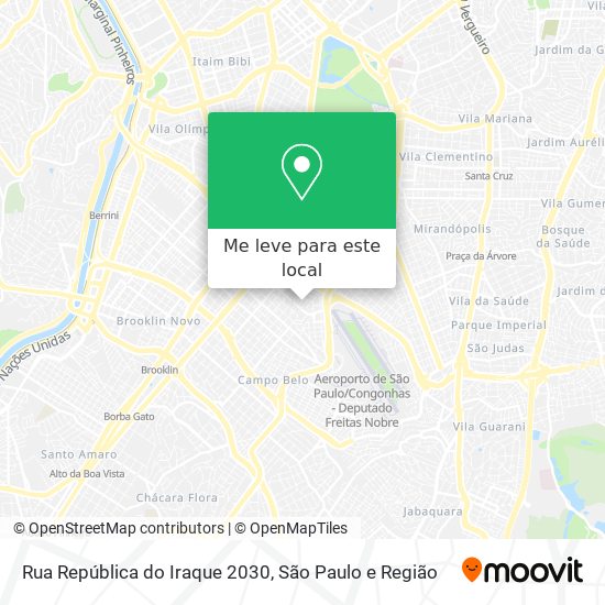 Rua República do Iraque 2030 mapa