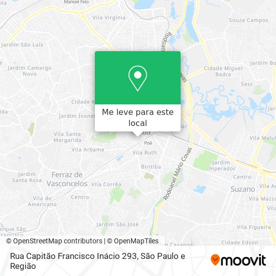 Rua Capitão Francisco Inácio 293 mapa