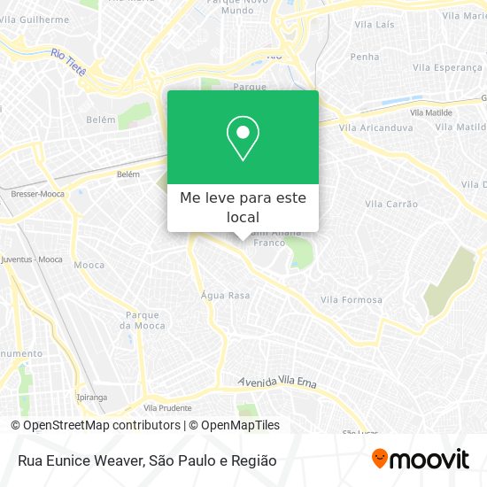 Rua Eunice Weaver mapa