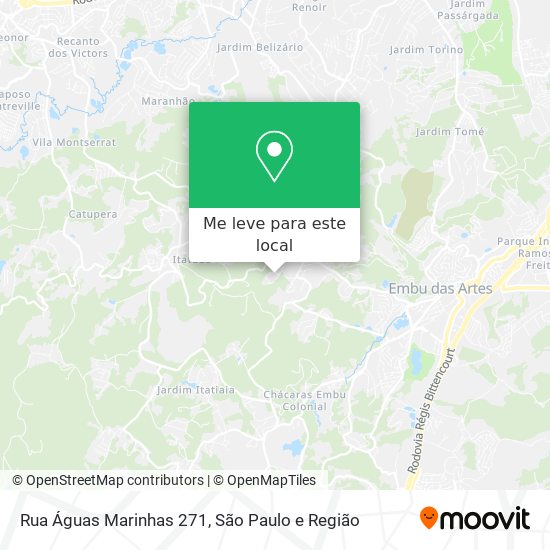 Rua Águas Marinhas 271 mapa
