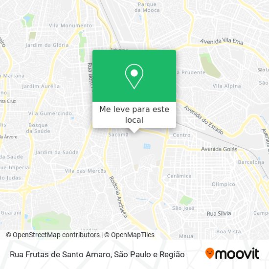 Rua Frutas de Santo Amaro mapa