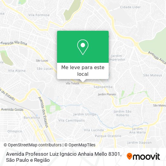 Avenida Professor Luiz Ignácio Anhaia Mello 8301 mapa