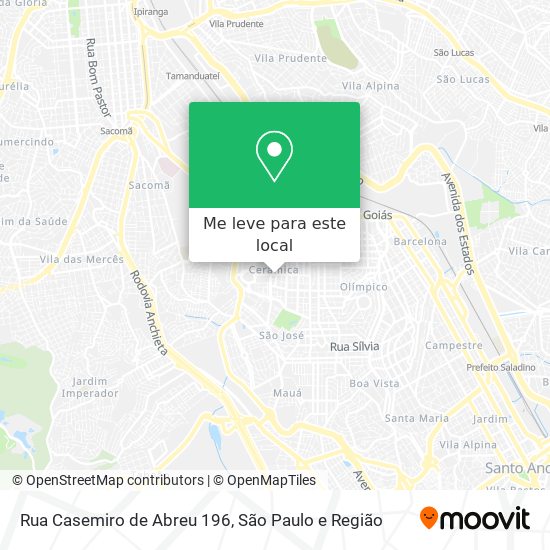 Rua Casemiro de Abreu 196 mapa