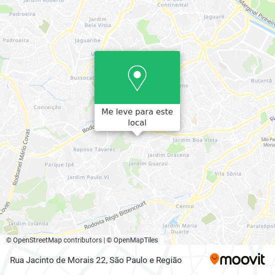 Rua Jacinto de Morais 22 mapa