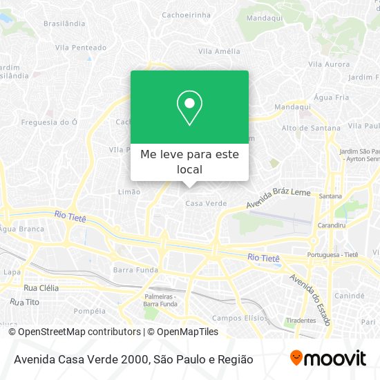 Avenida Casa Verde 2000 mapa