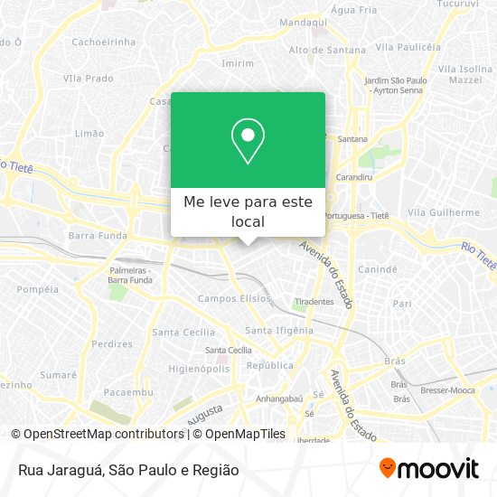 Rua Jaraguá mapa
