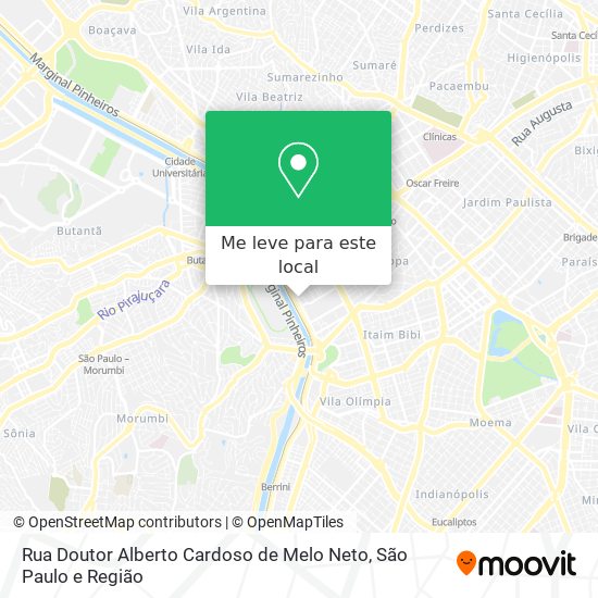 Rua Doutor Alberto Cardoso de Melo Neto mapa