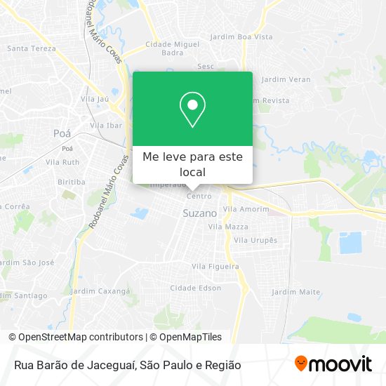 Rua Barão de Jaceguaí mapa