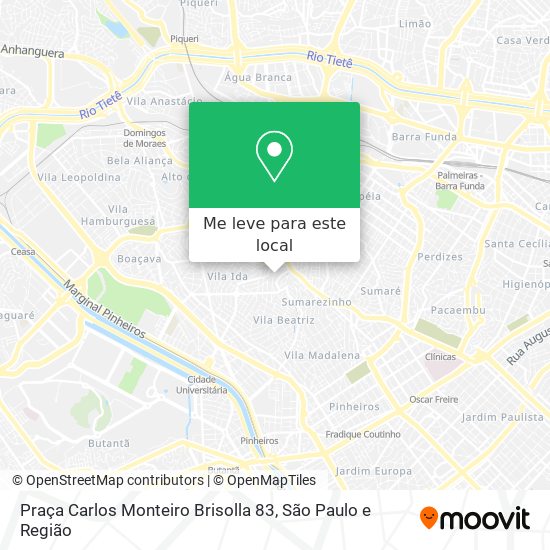 Praça Carlos Monteiro Brisolla 83 mapa