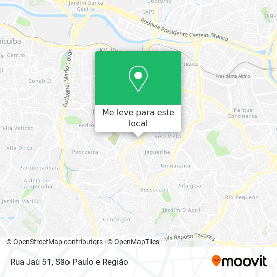 Rua Jaú 51 mapa