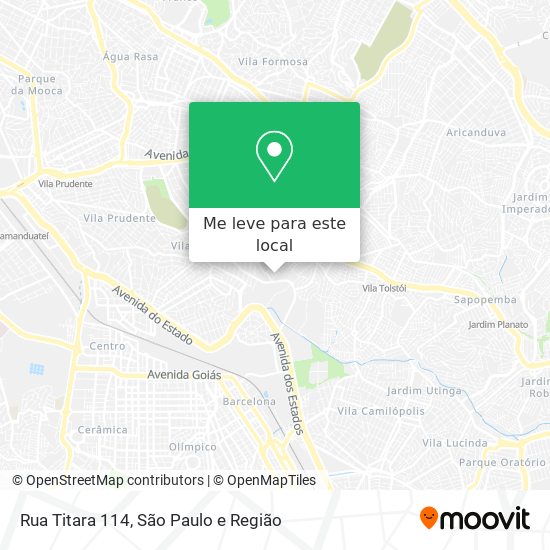 Rua Titara 114 mapa