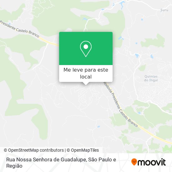 Rua Nossa Senhora de Guadalupe mapa