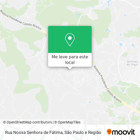 Rua Nossa Senhora de Fátima mapa