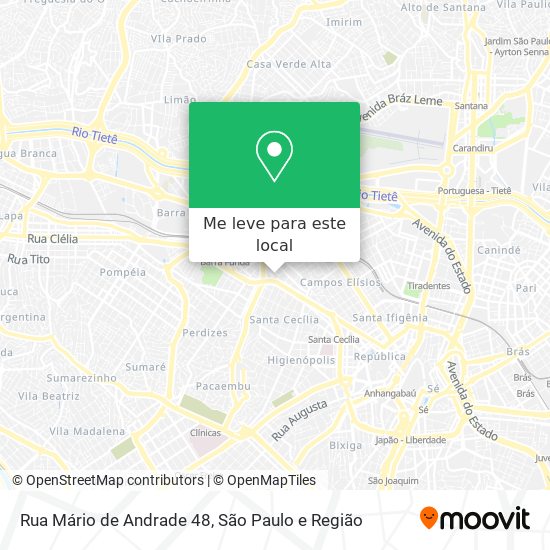 Rua Mário de Andrade 48 mapa