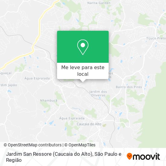 Jardim San Ressore (Caucaia do Alto) mapa