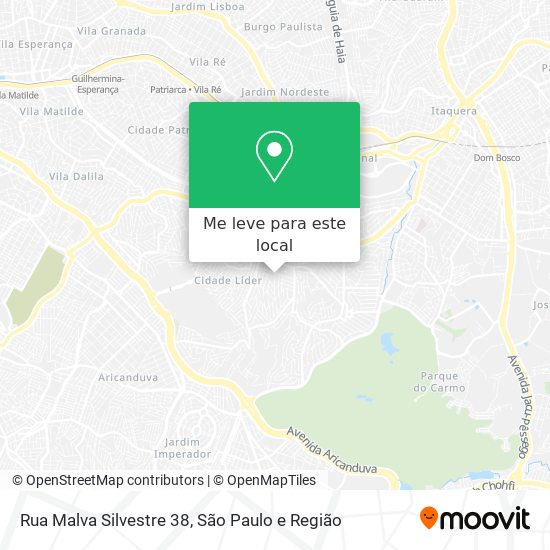 Rua Malva Silvestre 38 mapa