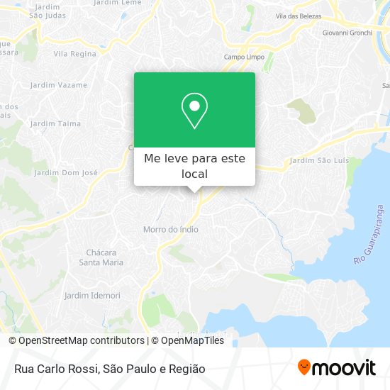 Rua Carlo Rossi mapa